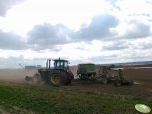 John Deere 4455 + John Deere 740 A