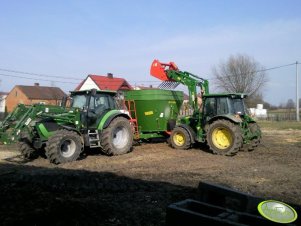 John Deere 5090R + Deutz Fahr K110