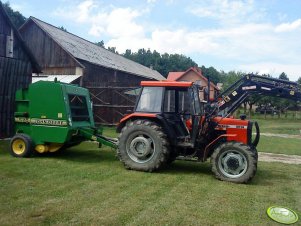 John Deere 570 + Ursus 4514