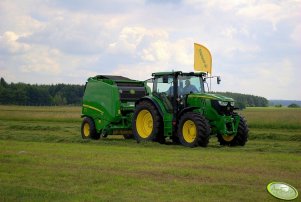 John Deere 6150R + 990