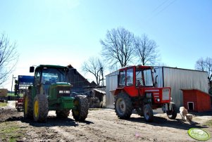 John Deere 6200 + AgroMasz + Rolmasz & Wladimirec T-25A + Lejek