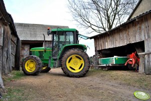 John Deere 6200 + Dwukółka