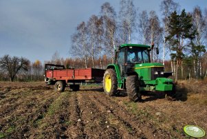 John Deere 6200 + Rozrzutnik Czarna Białostocka