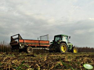 John Deere 6200 + Rozrzutnik