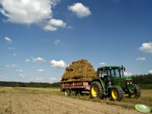 John Deere 6200 + Rozrzutnik