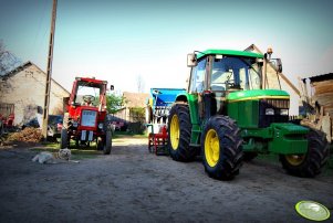 John Deere 6200 & Wladimirec T-25A