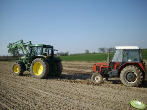 John Deere 6210 + Zetor 7211