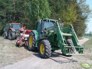 John Deere 6320 + Accord & Zetor Forterra 11441 + Wózek 