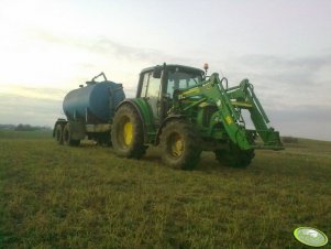 John Deere 6330 + beczkowóz 8000l