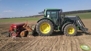 John Deere 6330P & zestaw uprawowo siewny