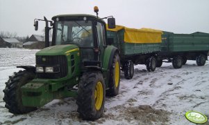 John Deere 6430 + 2x Oehler