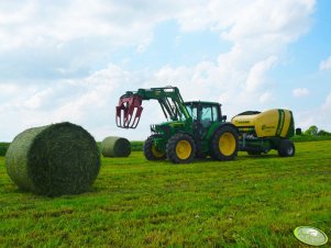 John Deere 6430 + Krone Comprima F125XC