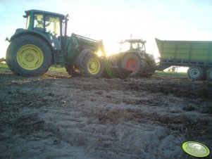 John Deere 6520 & Fendt 818 Vario TMS