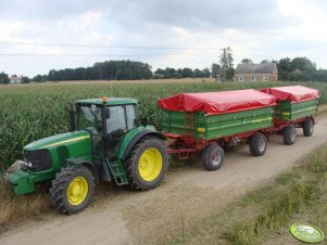 John Deere 6620 + 2x Pronar T672/1