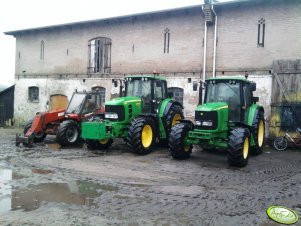 John Deere 6620, 7430 i Manitou 725