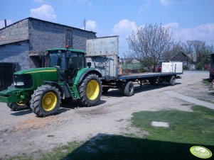 John Deere 6620 + naczepa