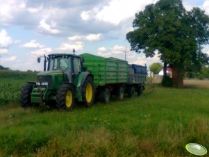 John Deere 6620 + Przyczepy Carl Wolf, HL