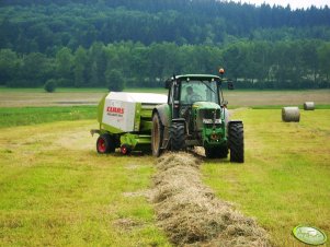 John Deere 6630 + Claas Rollant 250