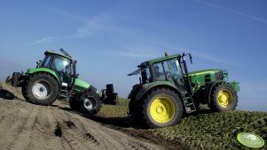 John Deere 6630 & Deutz Fahr Agrotron 150 