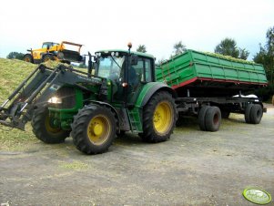 John Deere 6630 + przyczepa