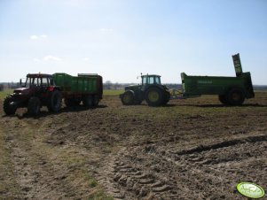 John Deere 6630P z Case 5140