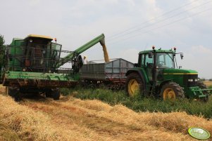 John Deere 6810 & 1065 Koszenie jęczmienia