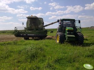 John Deere 6810 + przyczepa