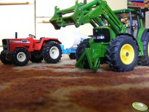 John Deere 6820 & Massey Ferguson 284s