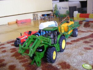 John Deere 6820+Amazone UG4500 Nova & Massey Ferguson 28