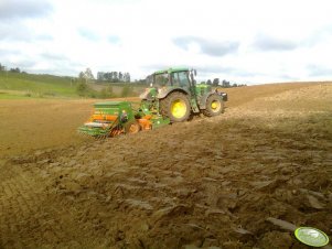 John Deere 6830 + Amazone 