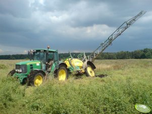 John Deere 6830 + John Deere 740