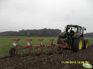 John Deere 6830 + Kverneland 5-skibowy