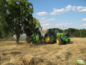 John Deere 6830 Premium + JD 580