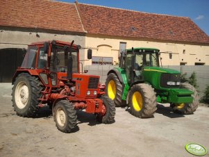 John Deere 6920 oraz MTZ- 82