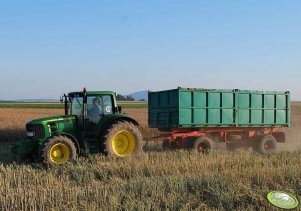 John Deere 6930 + przyczepa 