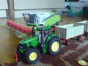 John Deere 7530 + Panav x2 & Claas Tucano 450
