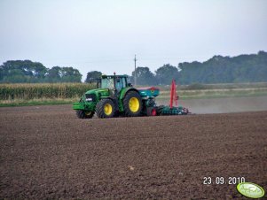 John Deere 7530 sulky reguline solo 6m