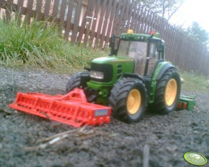 John Deere 7530+Einböck+Amazone AD-P Super