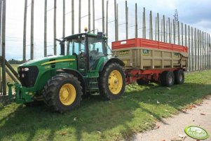 John Deere 7730 + przyczepa