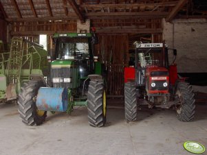 John Deere 7800 i Zetor 16245