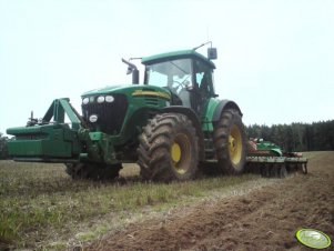 John Deere  7820 + Amazone Catros 5001