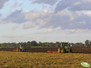 John Deere 7820 + Grégoire-Besson & John Deere 4755+ Kverneland