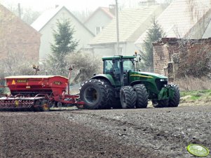 John Deere 7820 + Vaderstad Rapid 400s 