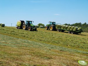 John Deere 7830 + Claas Variant 380 RC