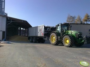 John Deere 7830 + fliegl gigant