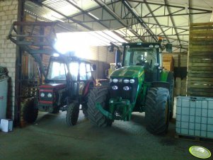 John Deere 7830 i Zetor 7211