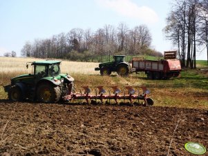 John Deere 7830 + Kverneland 5-skibowy