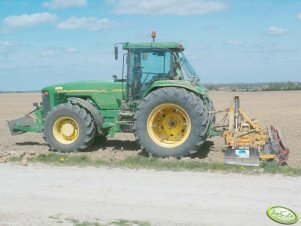 John Deere 8100 + brona obrotowa alpego