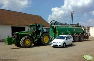 John Deere 8310 + Samson PG 25