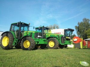 John Deere 8330 & John Deere 6630 & Claas Lexion 660
